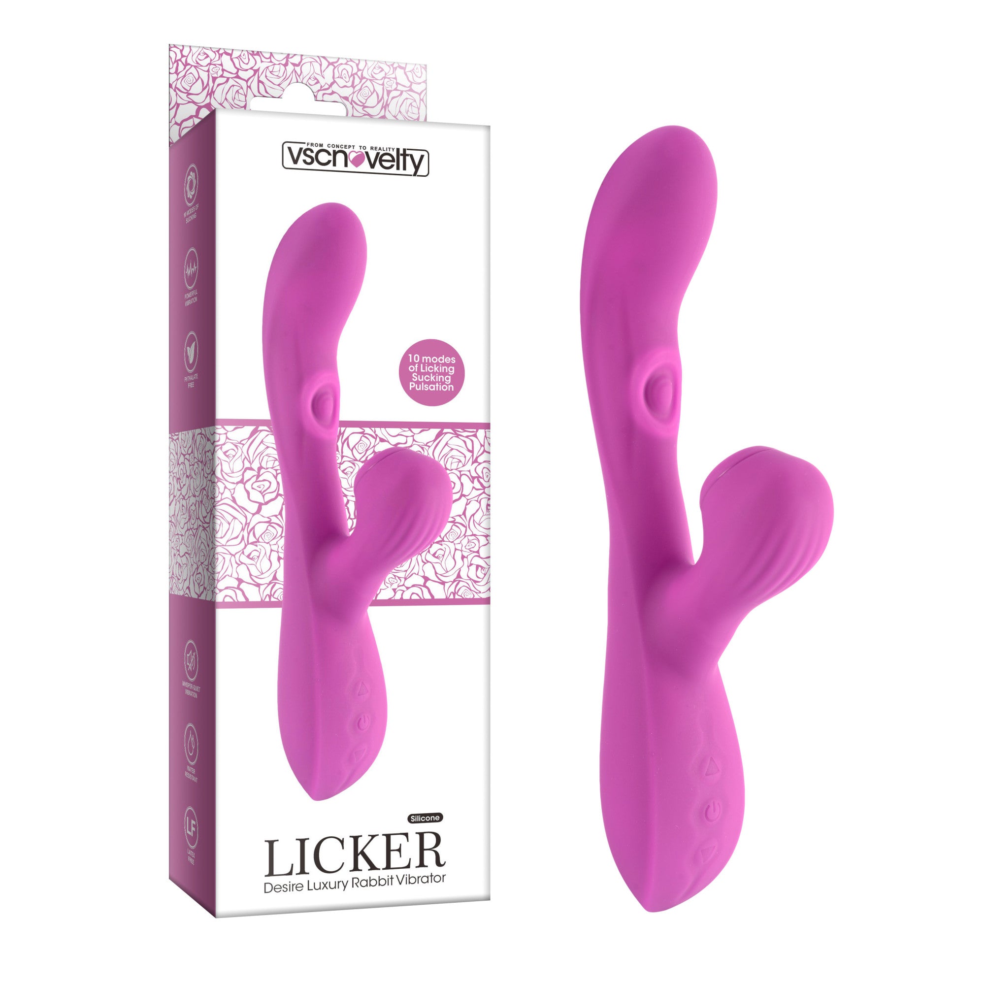 VSC Novelty - Double Rabbit Licker Desire Luxury Vibrator