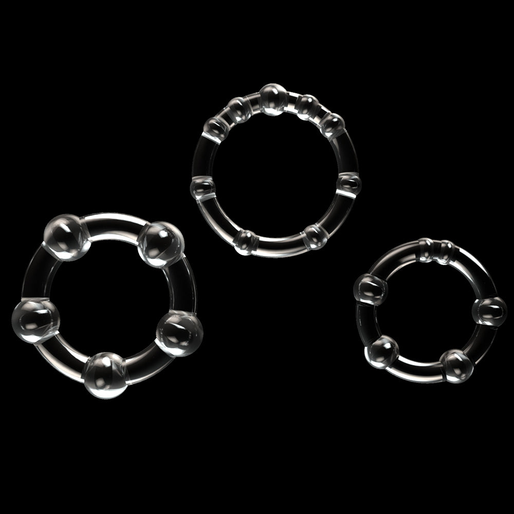 VSC Novelty - Cock Rings Set - Clear
