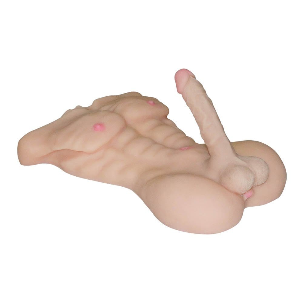 Strong male masturbator