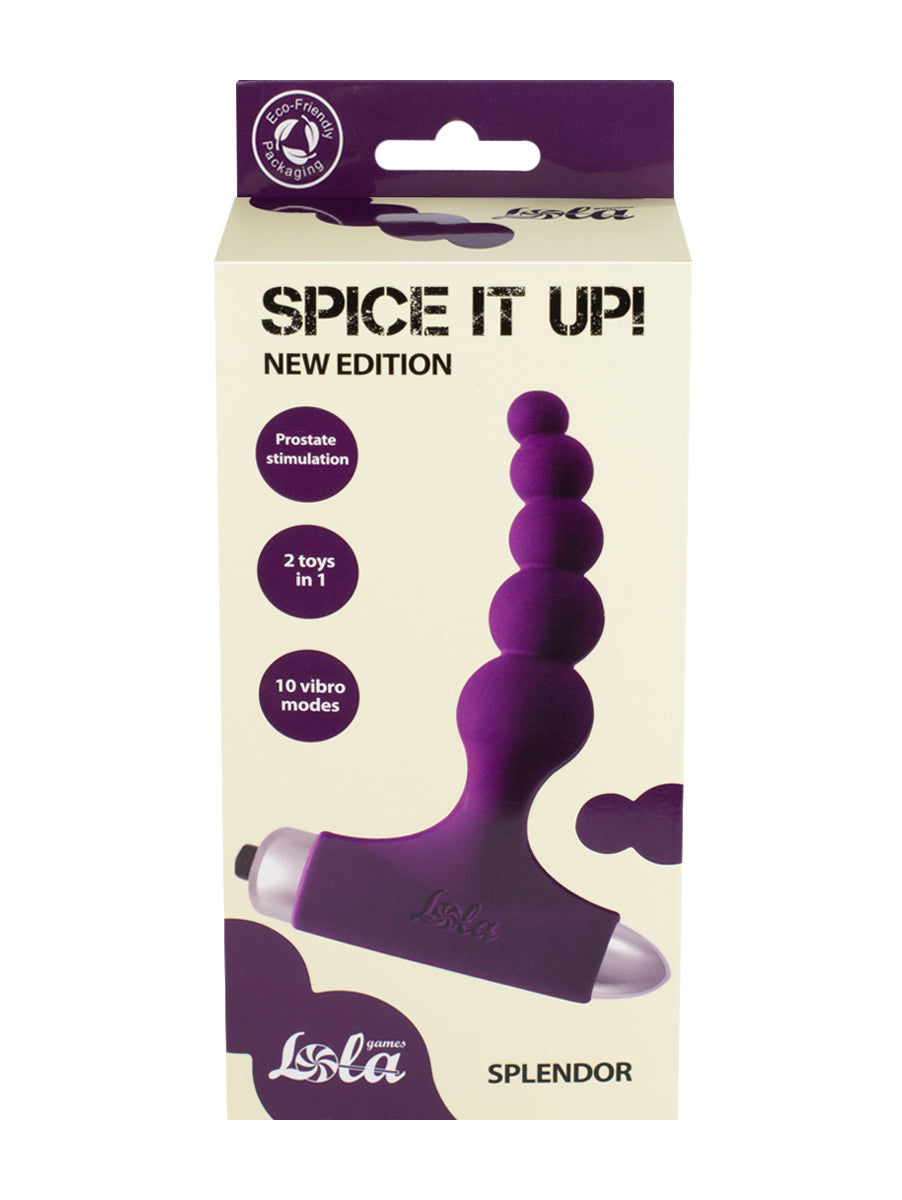 Lola Games - Splendor Vibrating Butt Plug - Purple