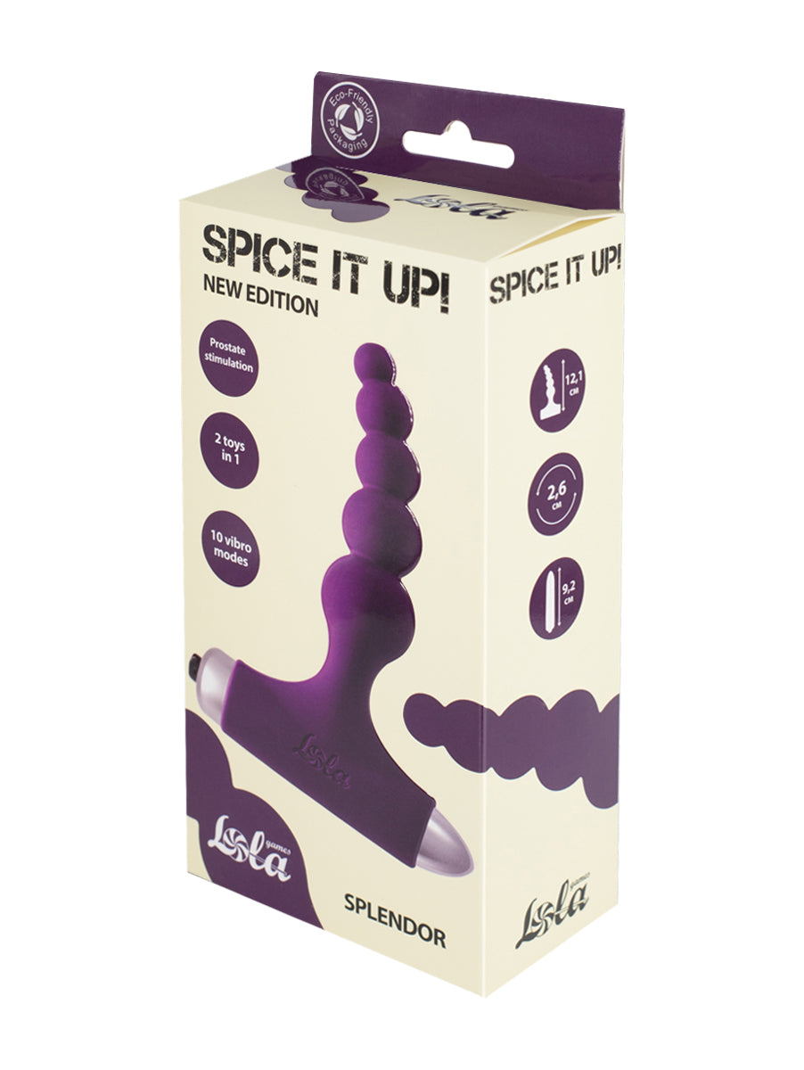 Lola Games - Splendor Vibrating Butt Plug - Purple