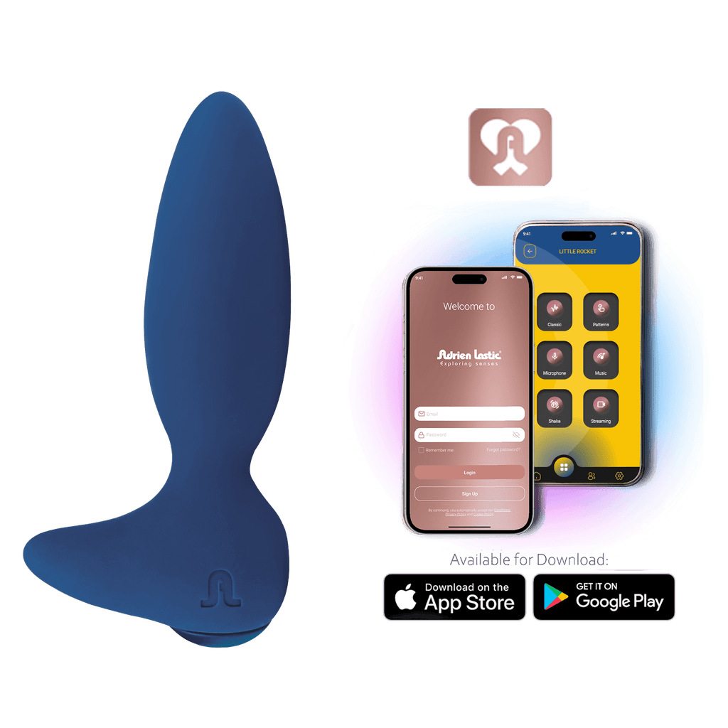Adrien Lastic - Anal Vibrator + Little Rocket II App - Blue