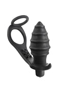 Blue Junker - Vibrating Butt Plug with Double Cockring