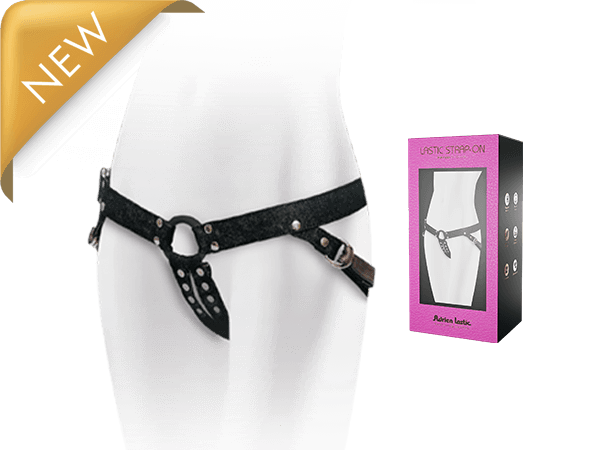 Adrien Lastic - Elasticated Strap-On - Black