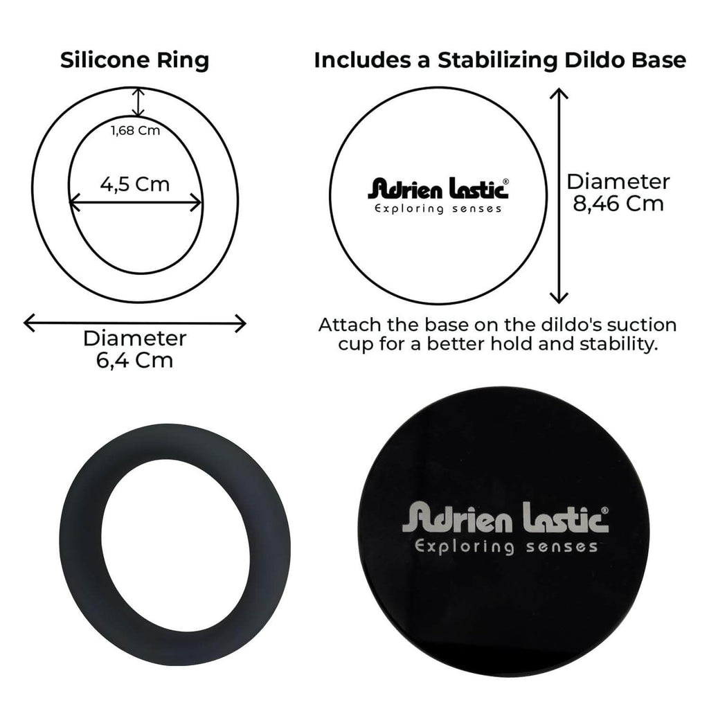 Adrien Lastic - Elasticated Strap-On - Black