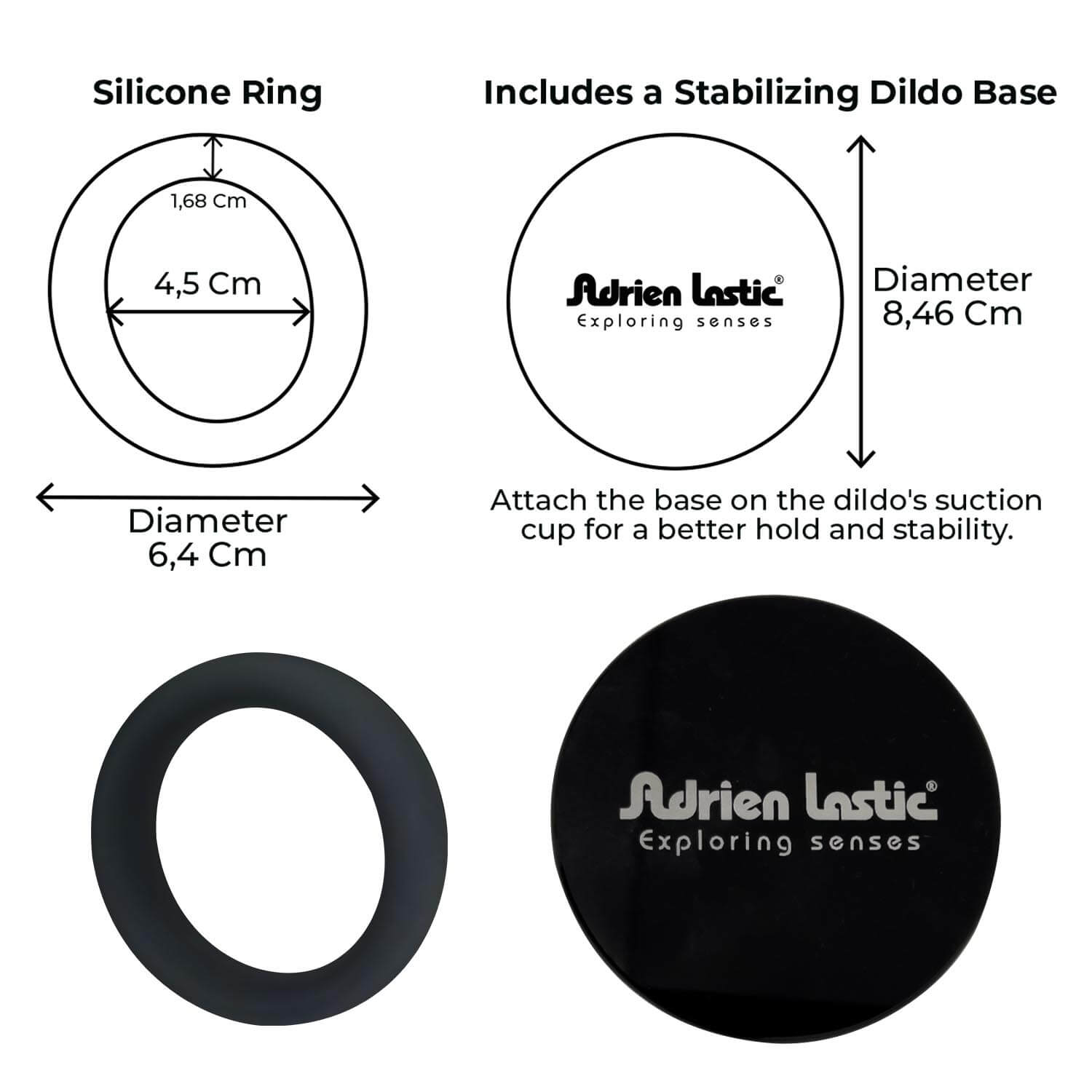 Adrien Lastic - Elasticated Strap-On - Black
