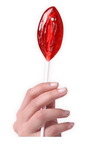 Secret Play - Vulva Lollipop Display - Strawberry