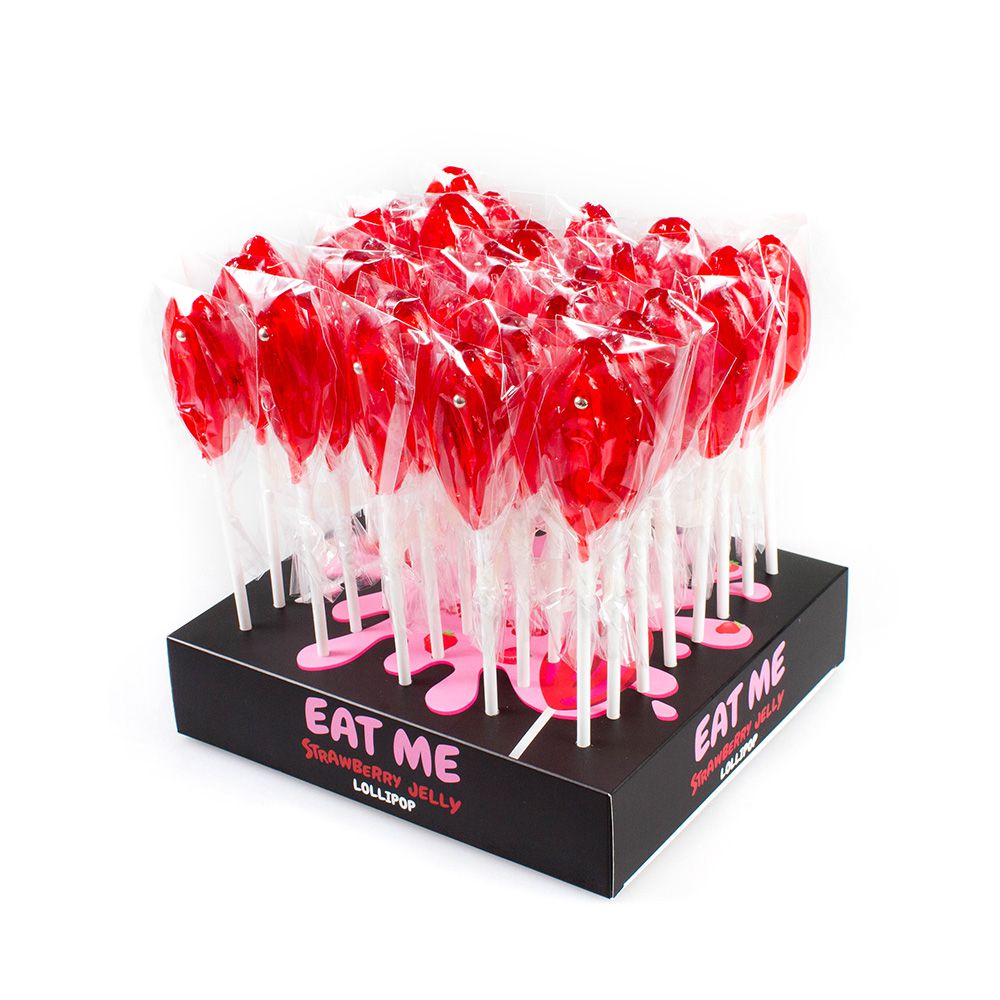 Secret Play - Vulva Lollipop Display - Strawberry