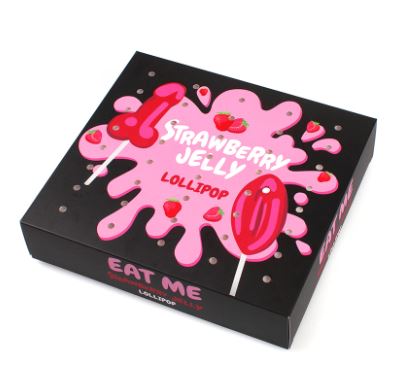 Secret Play - Penis Lollipop Display - Strawberry