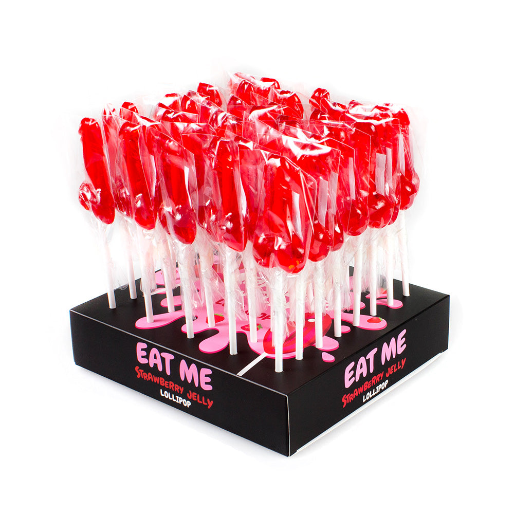 Secret Play - Penis Lollipop Display - Strawberry