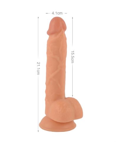 VSC Novelty - Mr. Rude Realistic Dildo - Flesh Colored - 8.3"