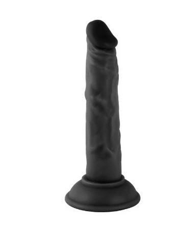 VSC Novelty - Mr. Rude Realistic Dildo - Black - 7.9"