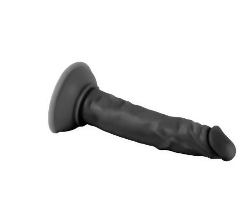 VSC Novelty - Mr. Rude Realistic Dildo - Black - 7.9"