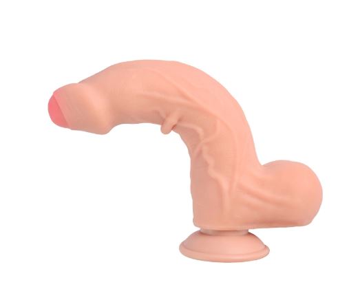 VSC Novelty - Realistic Double Layer Sliding Dildo - 9.3"