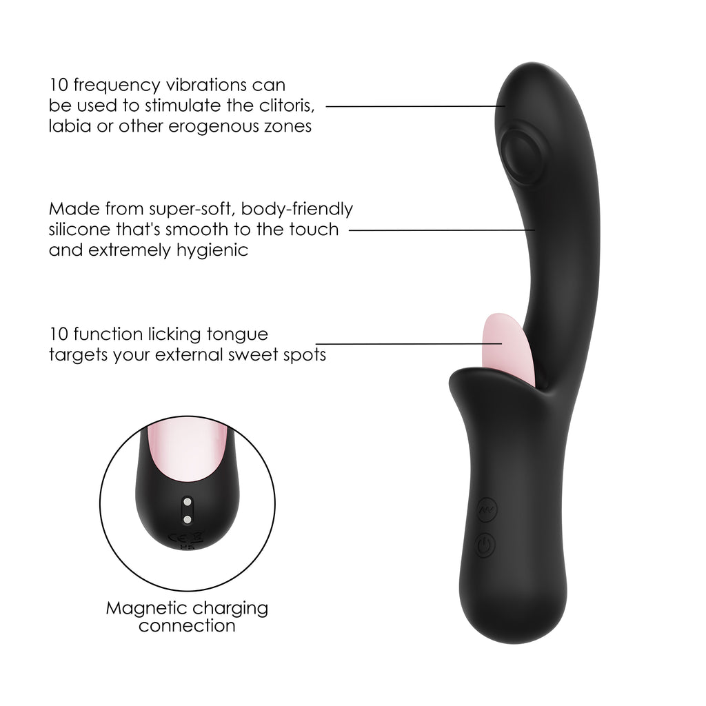 SinsFactory Selection - Multi-Functional Tongue Licking Vibrator - Gemma