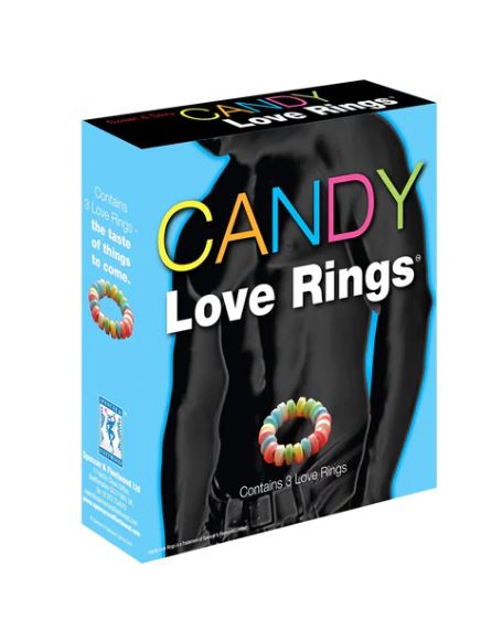 Assorted Candy Love Rings 3 pieces