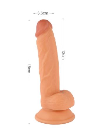 VSC Novelty - Mr. Rude Realistic Dildo - Flesh Colored - 7.1"