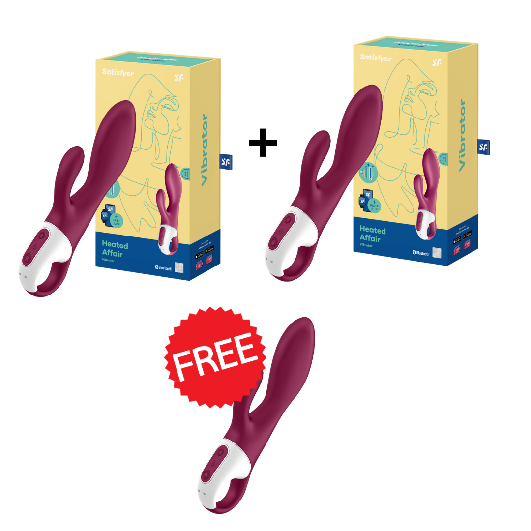 PROMO 2+1 Free Tester - Satisfyer - Heated Affair - Bordeaux