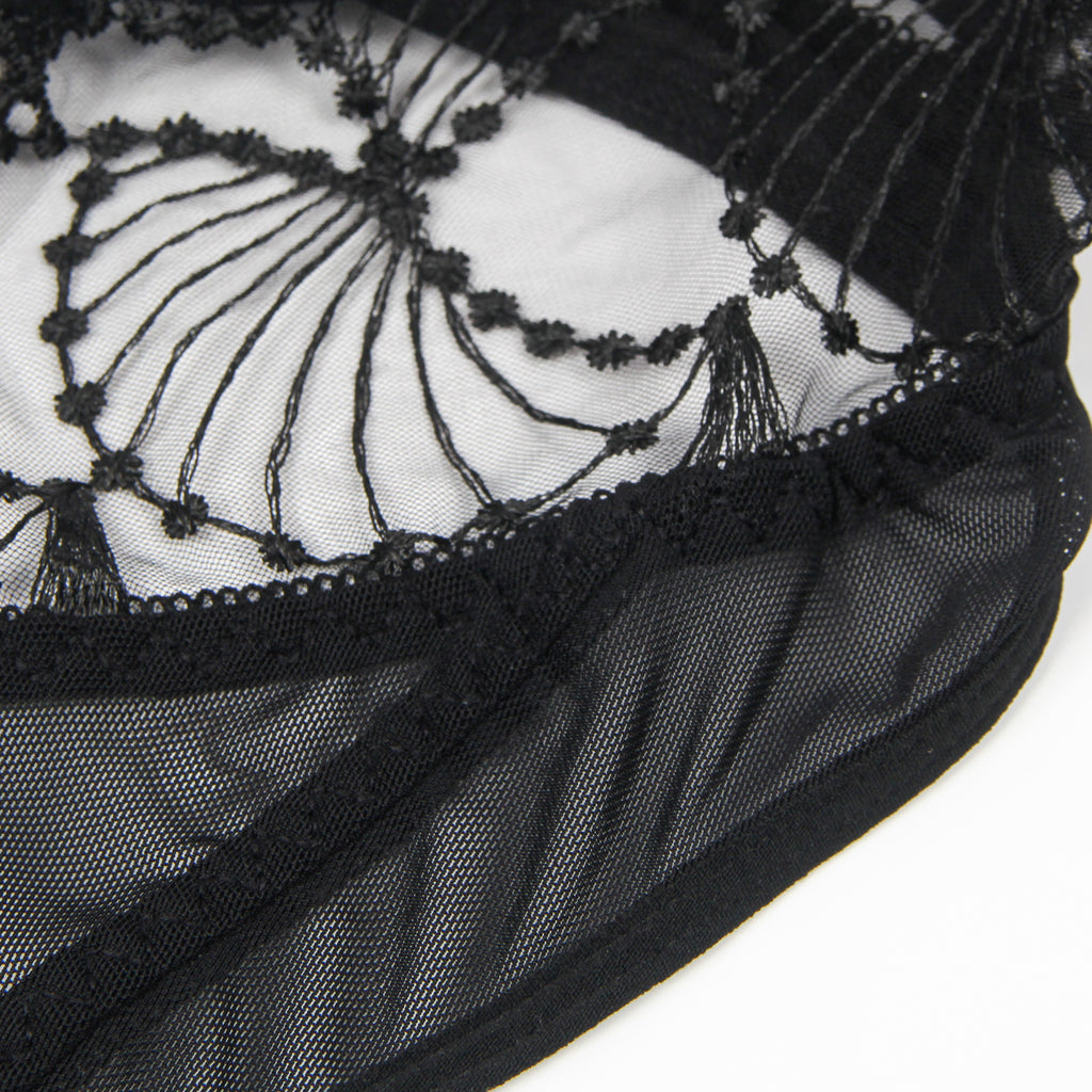 Oh Yeah - Bodysuit with Sheer Panels and Open Back