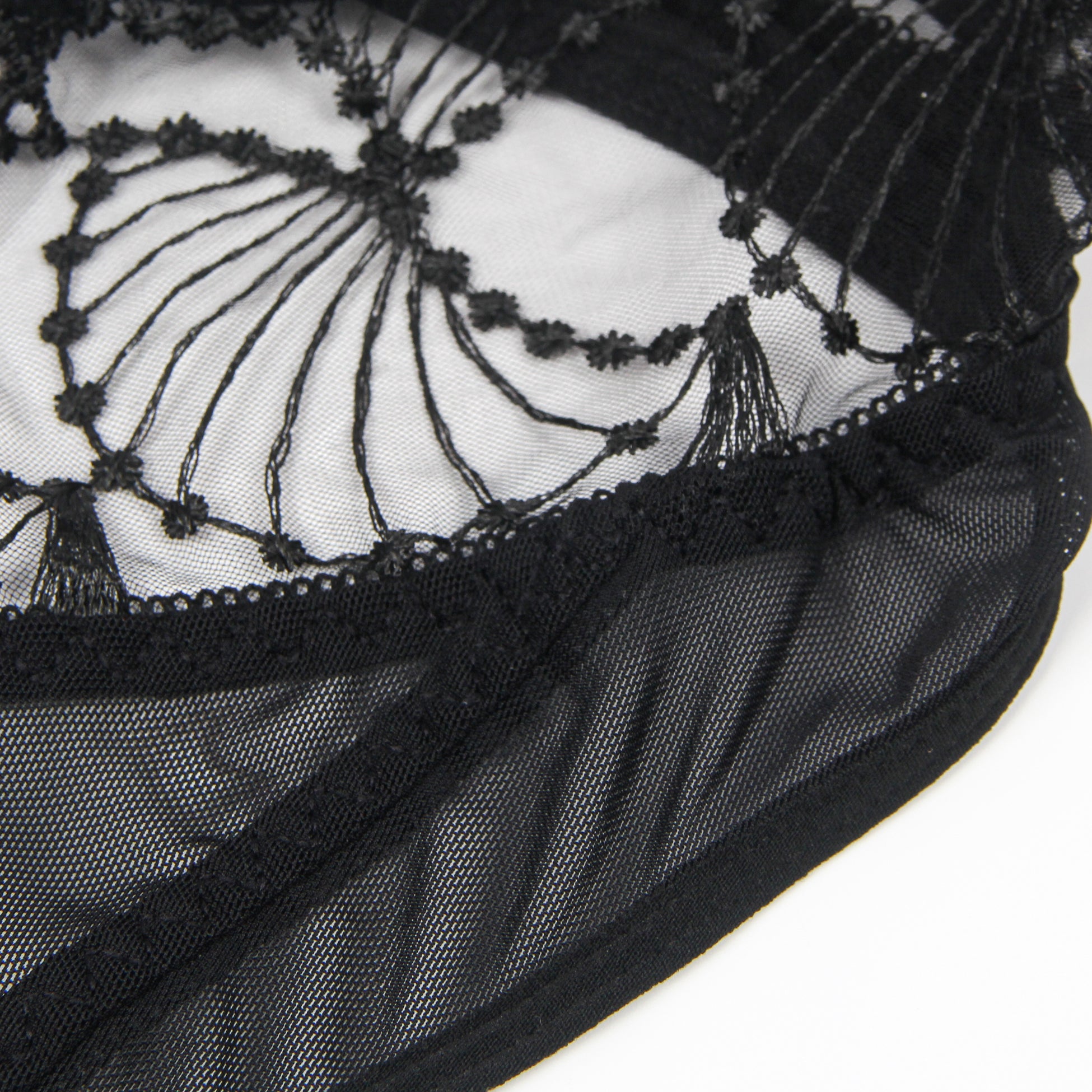 Oh Yeah - Bodysuit with Sheer Panels and Open Back