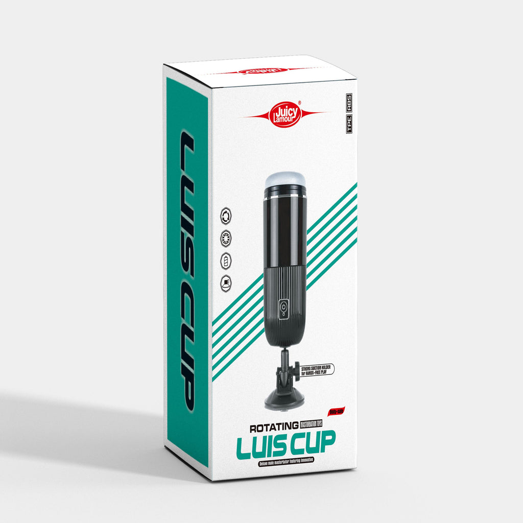 Xise - Neutral Masturbator with Suction Cup, Rotating and Vibrating Function with Sexy Voice