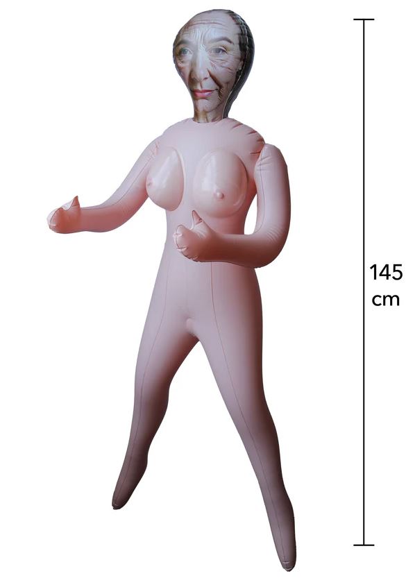 Inflatable doll skin Horny Granny