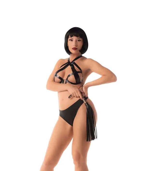 Fantasy Fetish - Leopard Print Crop - 45 cm