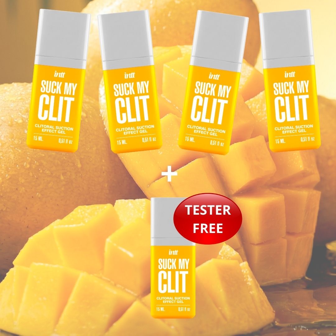 Intt - PROMO 4+1 free tester - Kissable Clitoral Gel Suction Effect - Mango