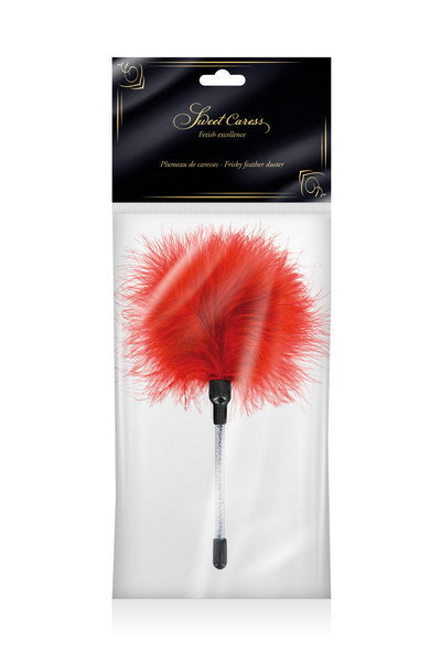 Sweet Caress - Stimulating Feather Teaser - Red