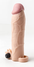 REALISTIC PENIS SLEEVE S6 FLESH 21 CM WITH VIBRATION