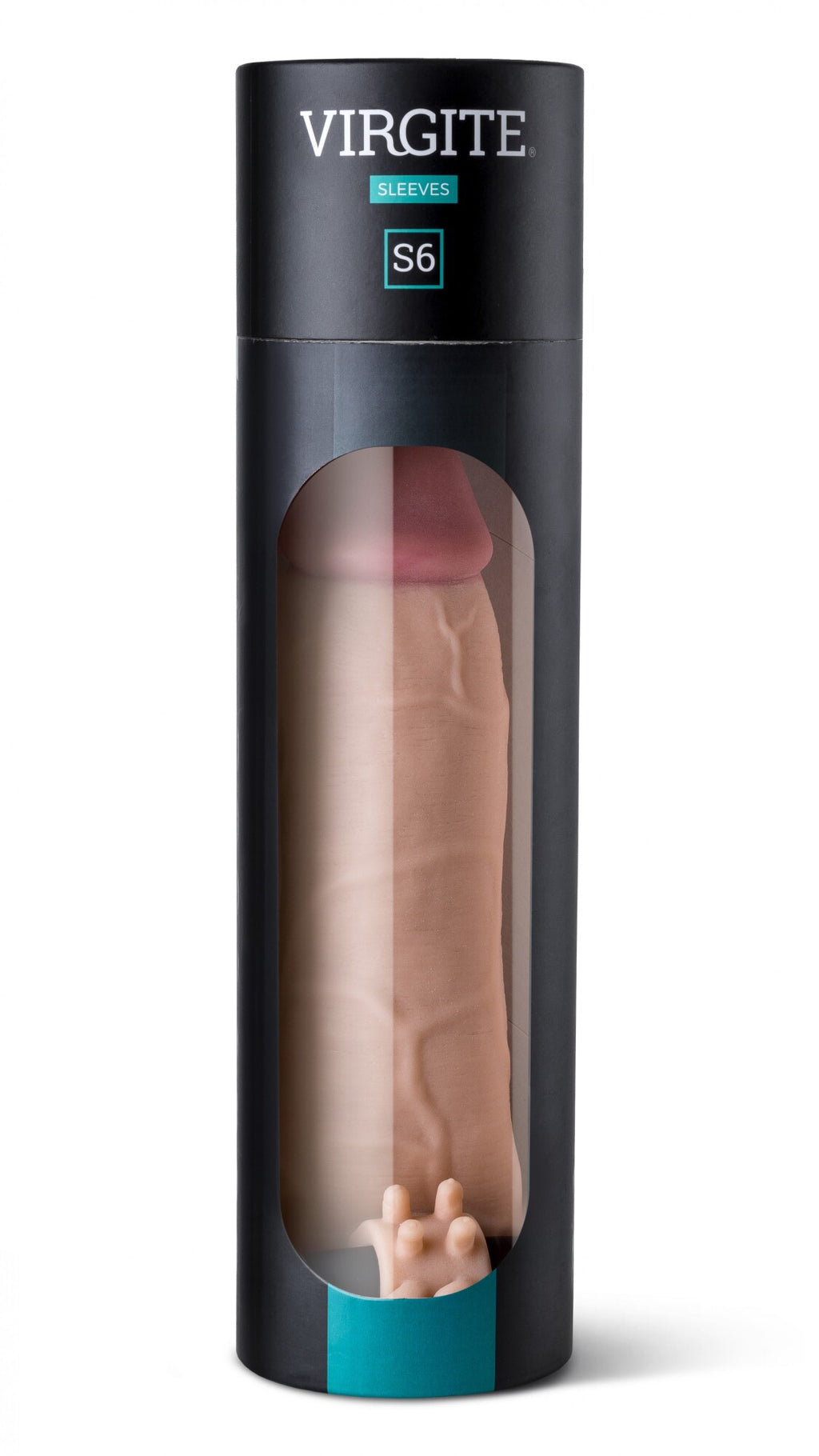 REALISTIC PENIS SLEEVE S6 FLESH 21 CM WITH VIBRATION