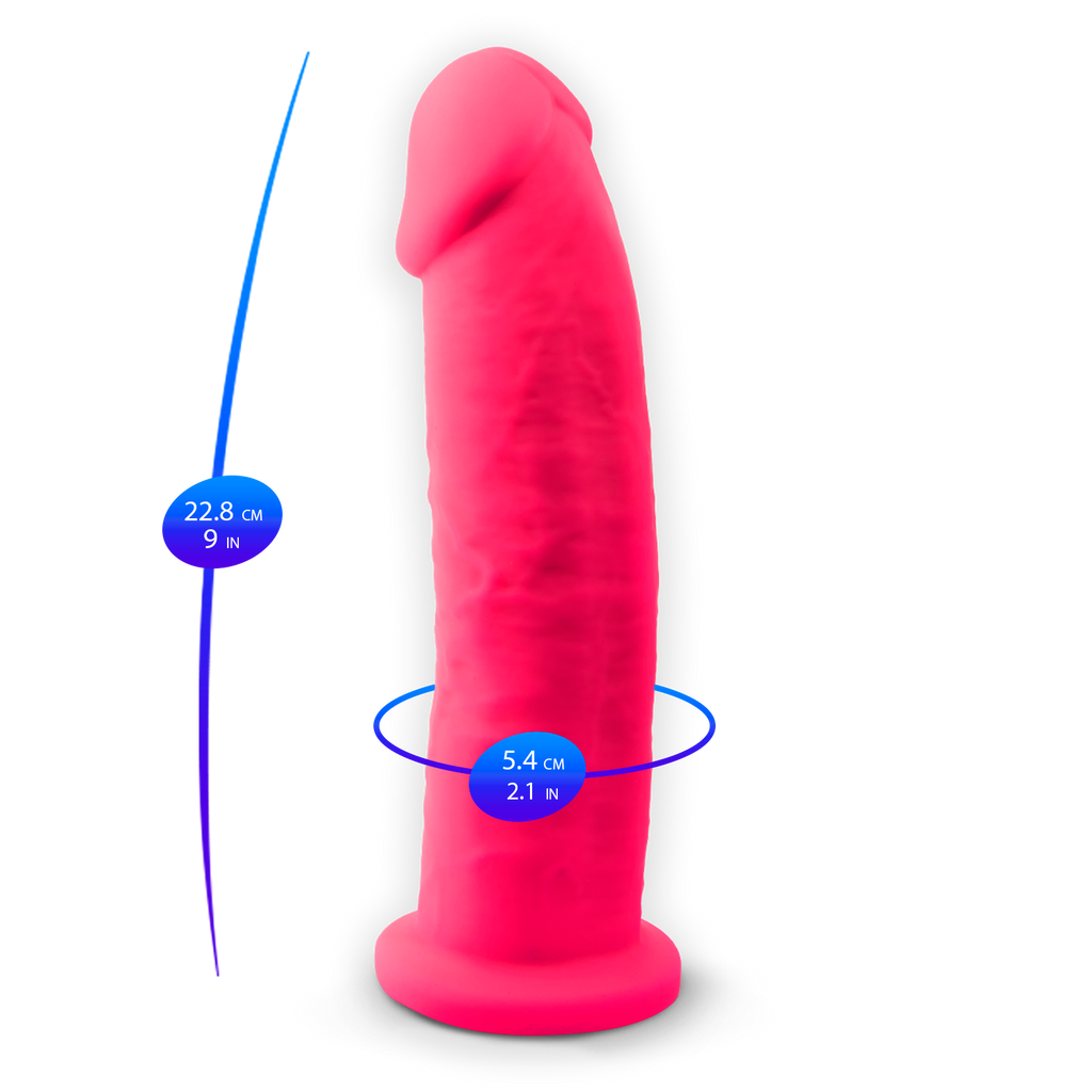 Silexd - Premium Silicone Dildo Mod.2 9'' - Pink