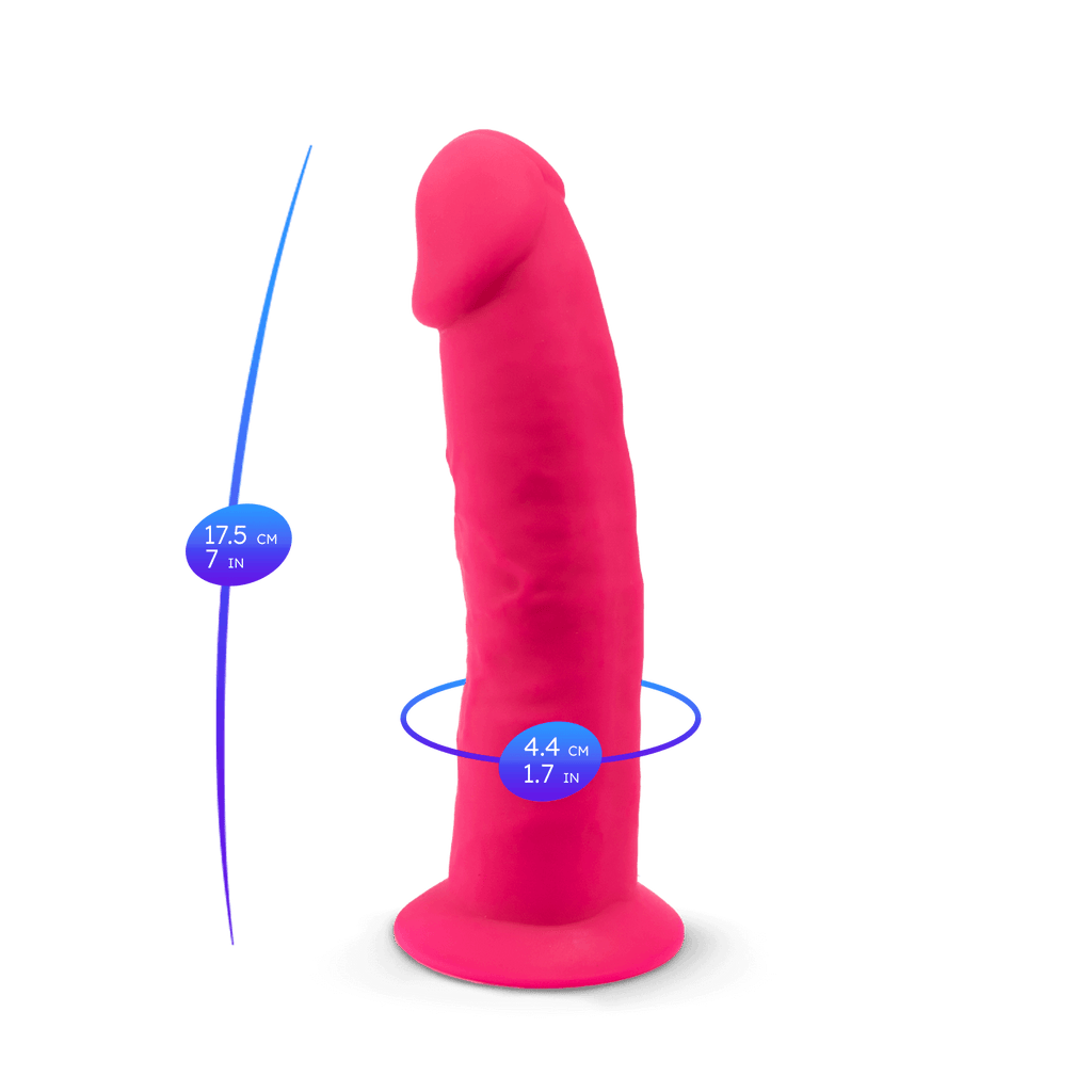 Silexd - Premium Silicone Dildo Mod.2 7.5'' - Pink