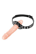 Fetish Temptation - Double Dildo Ball Gag - Flesh-Colored