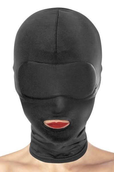 Fetish Temptation - Hood with Mouth Opening - Black