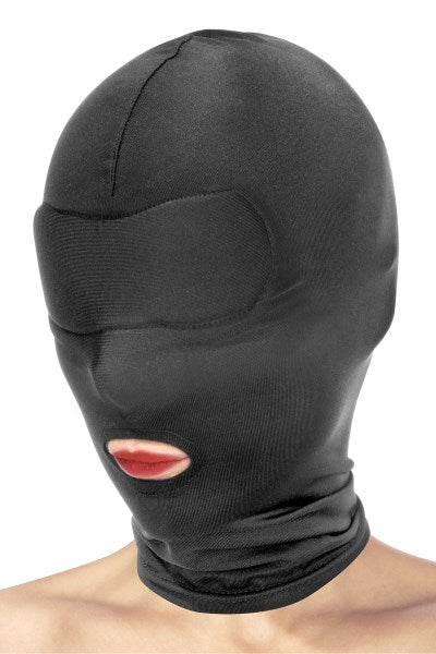 Fetish Temptation - Hood with Mouth Opening - Black