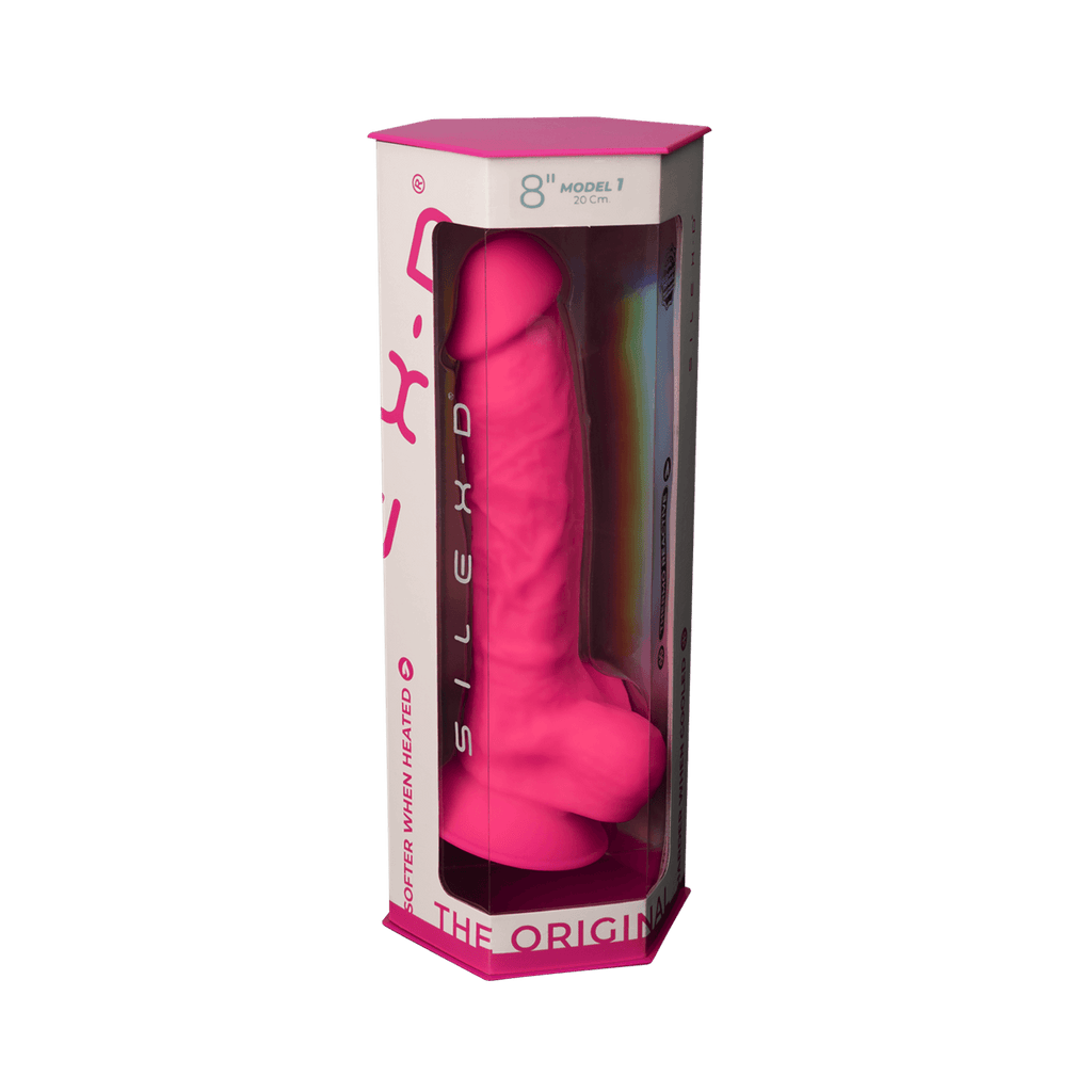 Silexd - Premium Silicone Dildo Mod.1 8'' - Pink