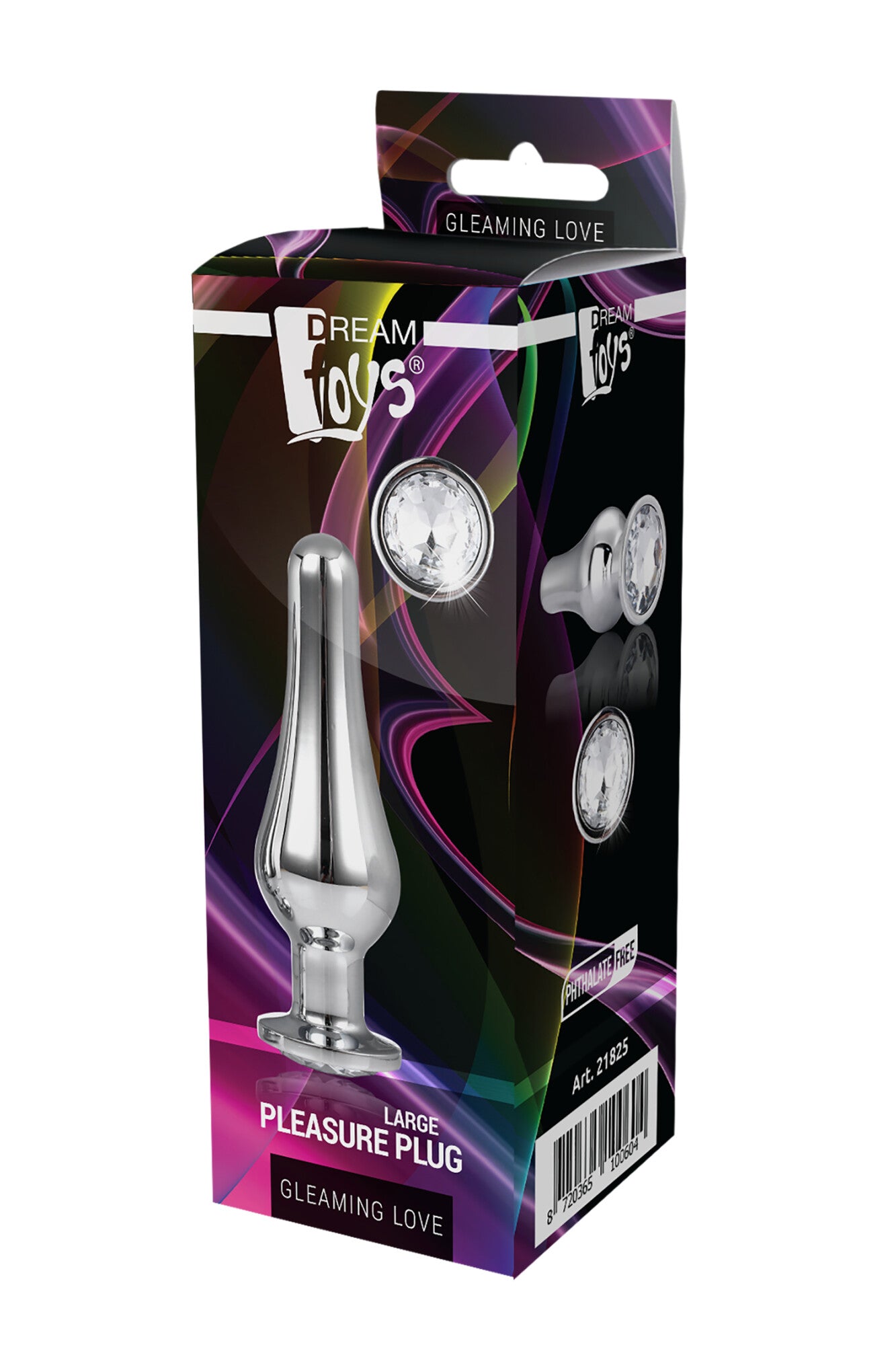 GLEAMING LOVE PLUG SILVER FOR PLEASURE L