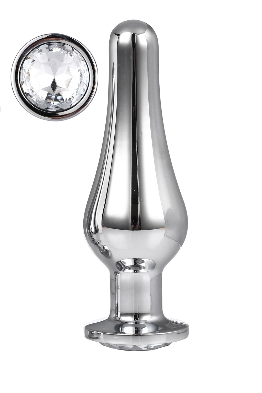 GLEAMING LOVE PLUG SILVER FOR PLEASURE L