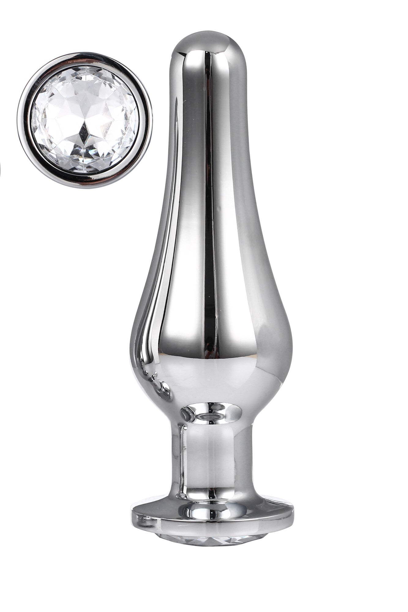 GLEAMING LOVE PLUG SILVER FOR PLEASURE L