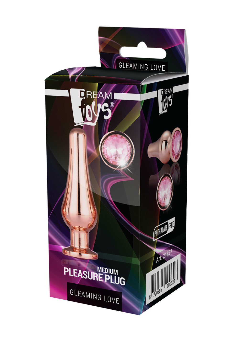 Pleasure plug GLEAMING LOVE ROSE GOLD M