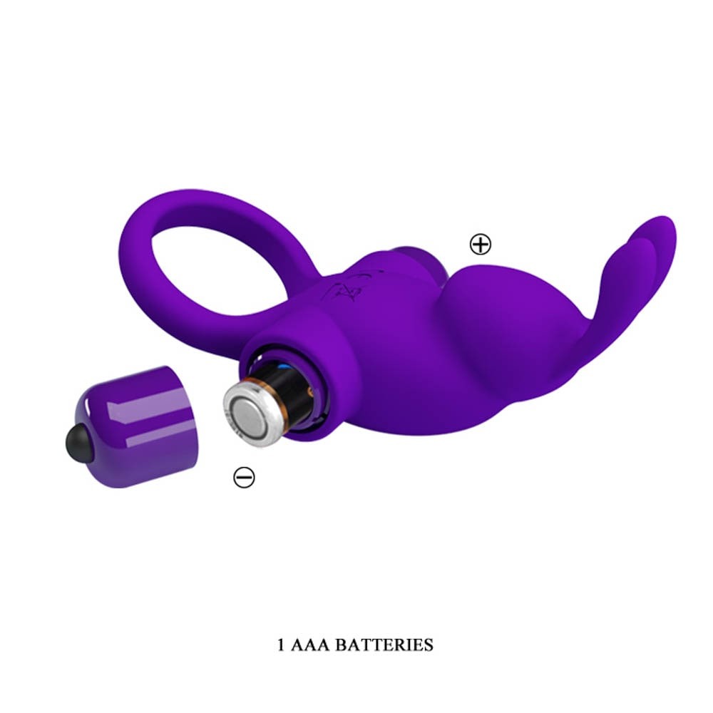 Pretty Love Vibrant Penis Sheath 1 Purple