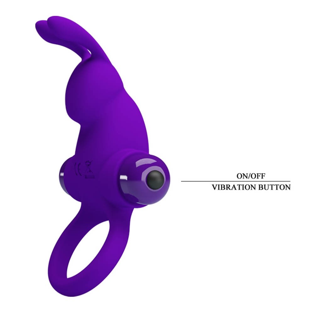 Pretty Love Vibrant Penis Sheath 1 Purple