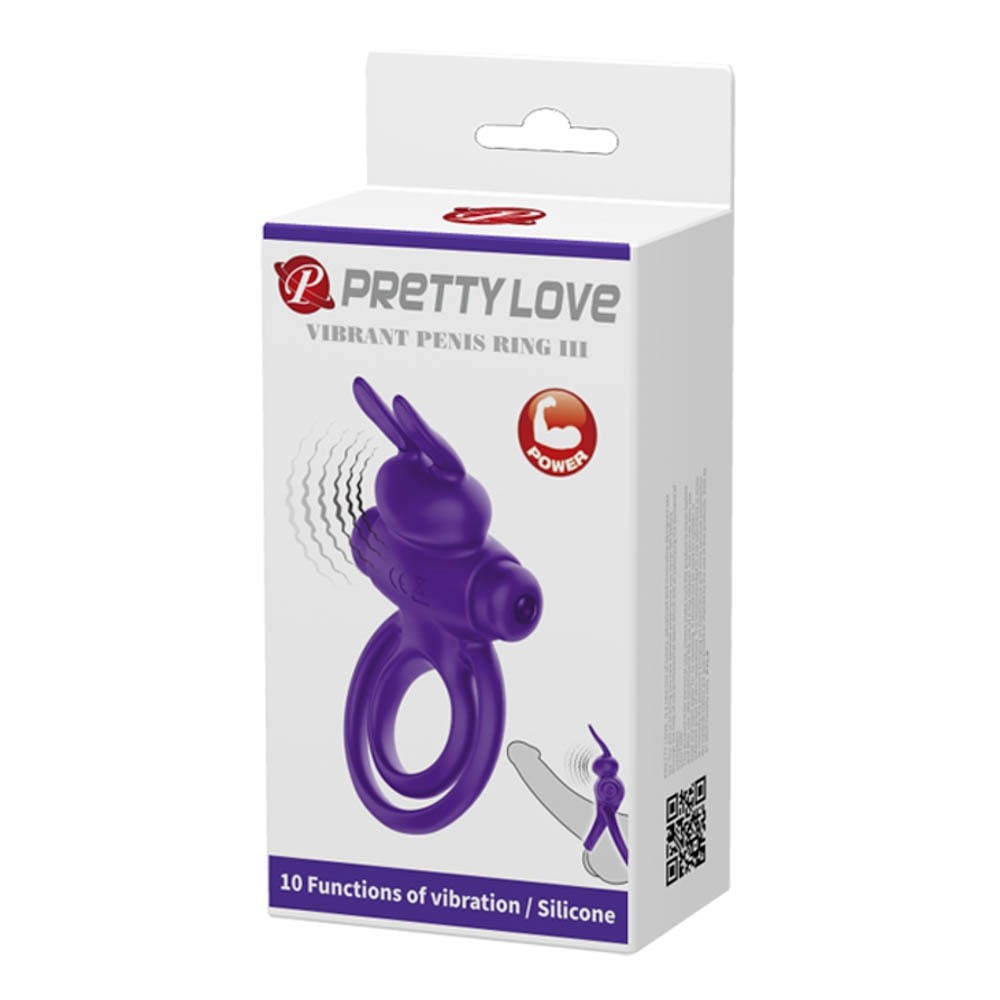 Pretty Love Vibrant 3 Purple Cock Ring