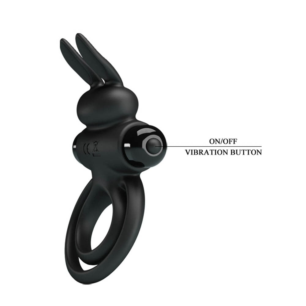Pretty Love Vibrant 3 Black Cock Ring