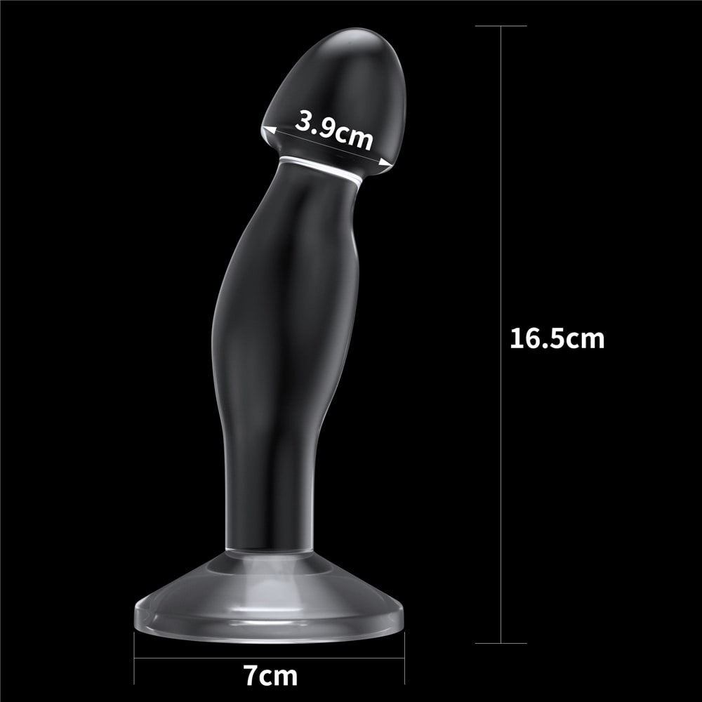 Impeccable 6.5'' clear prostate plug