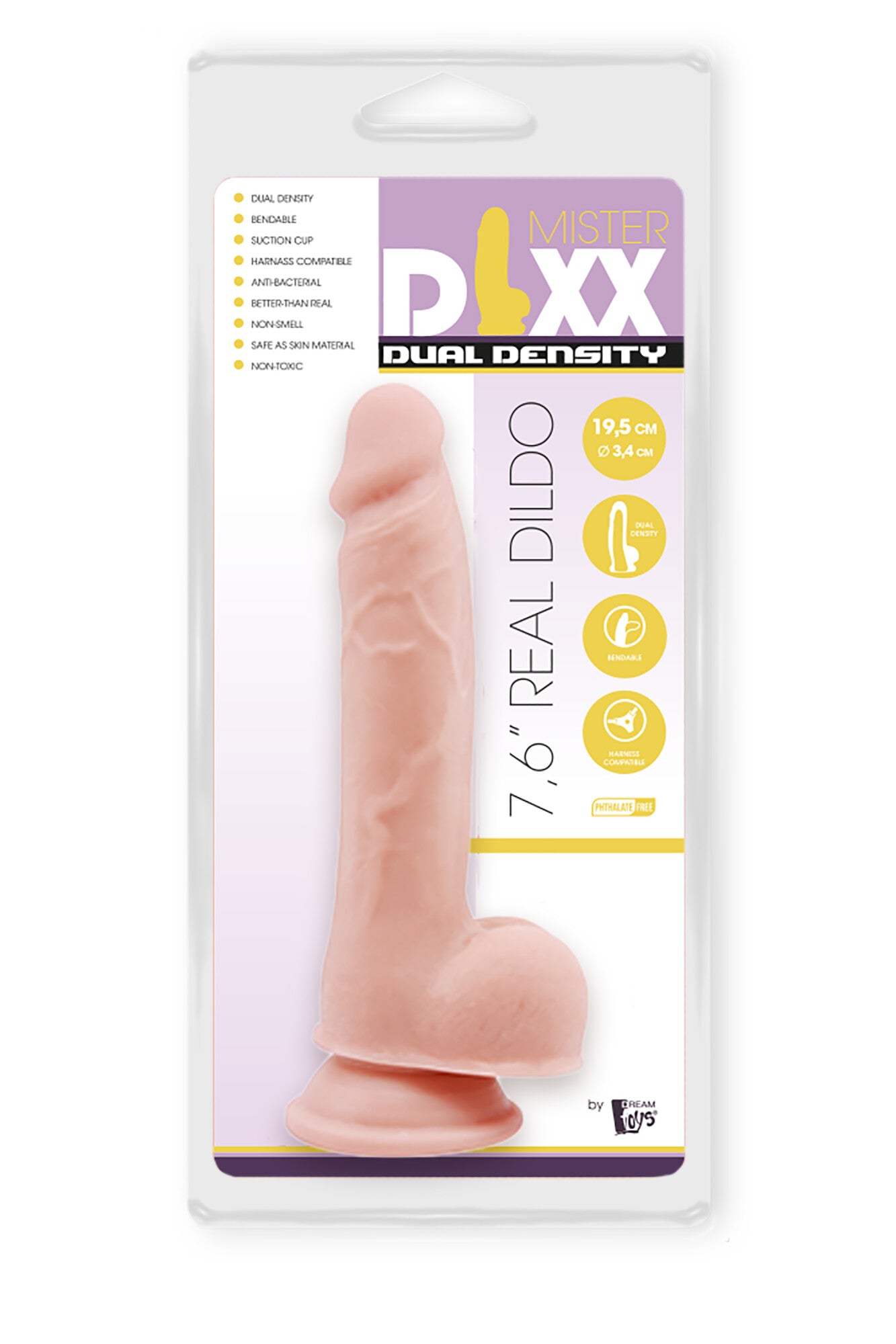 MR. DIXX DUAL-DENSITY 7.6-INCH DILDO