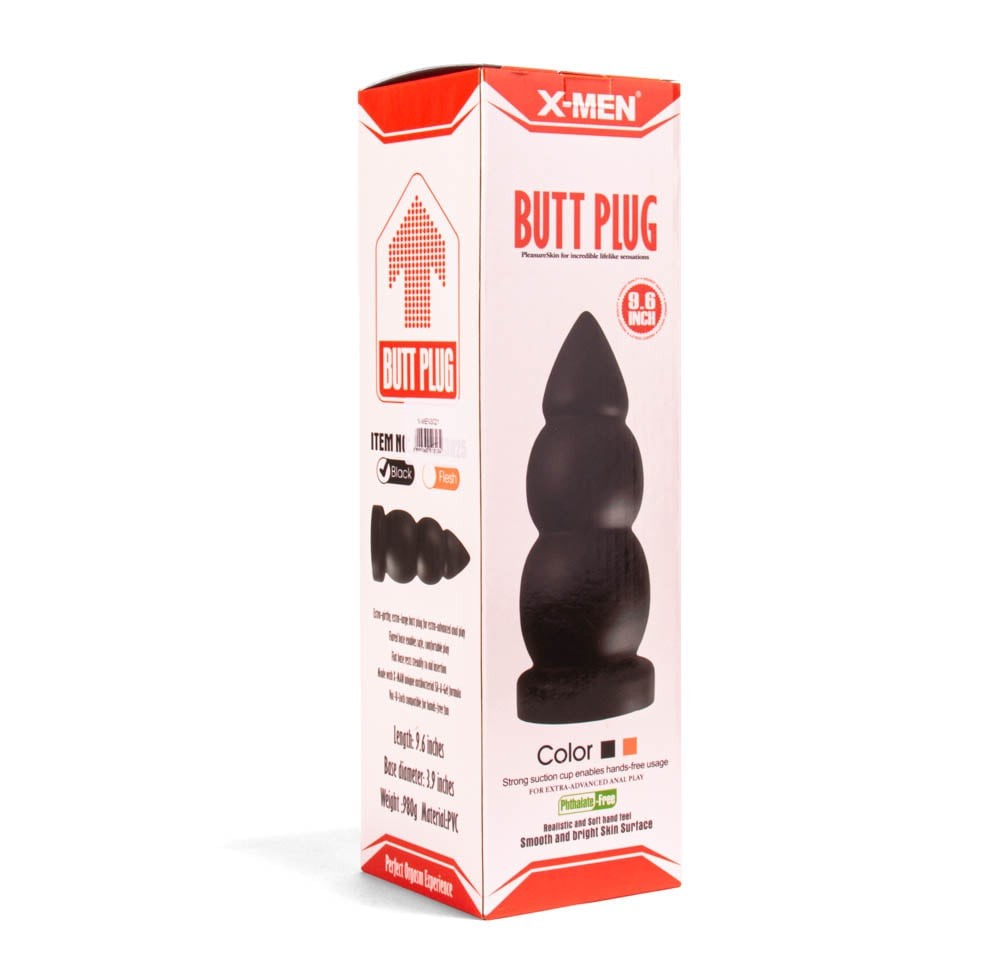 X-MEN 9.6-inch Anal Plug, Black