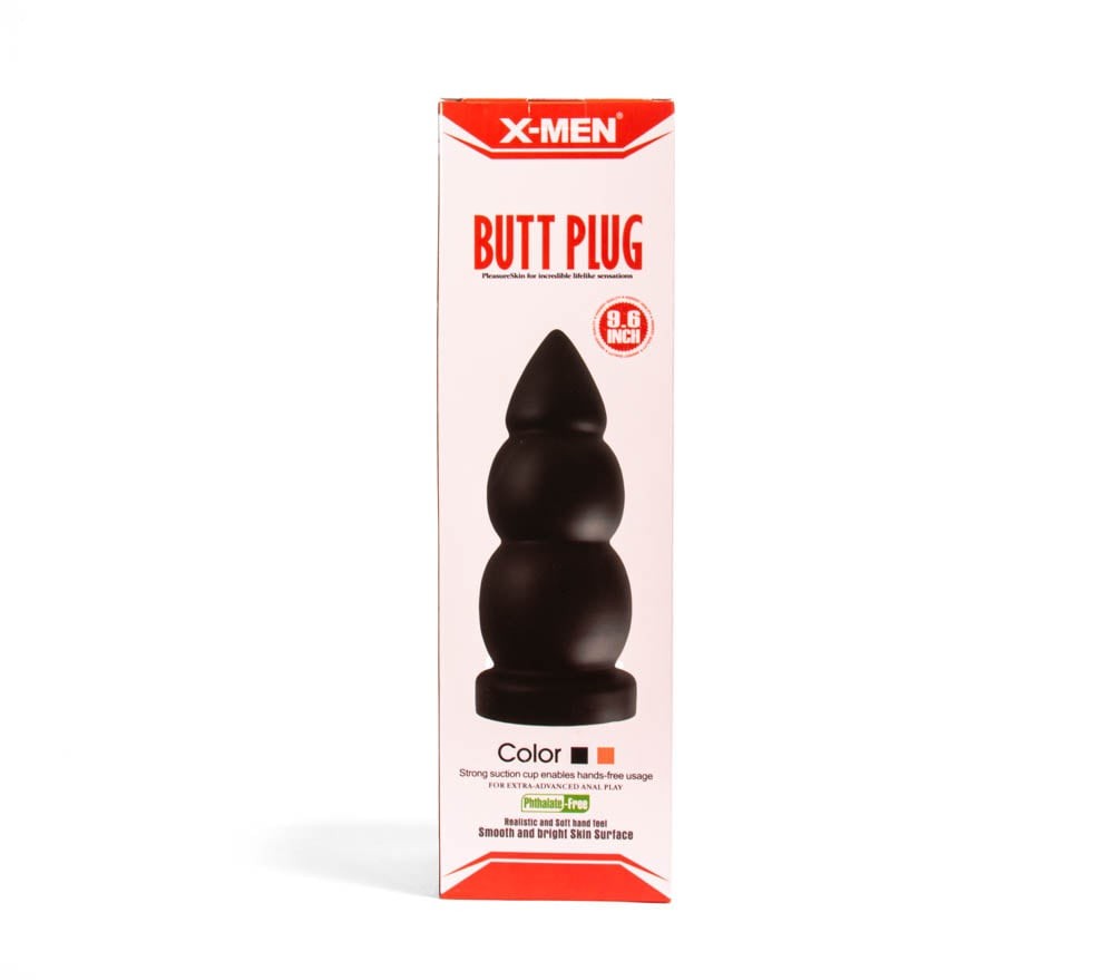 X-MEN 9.6-inch Anal Plug, Black