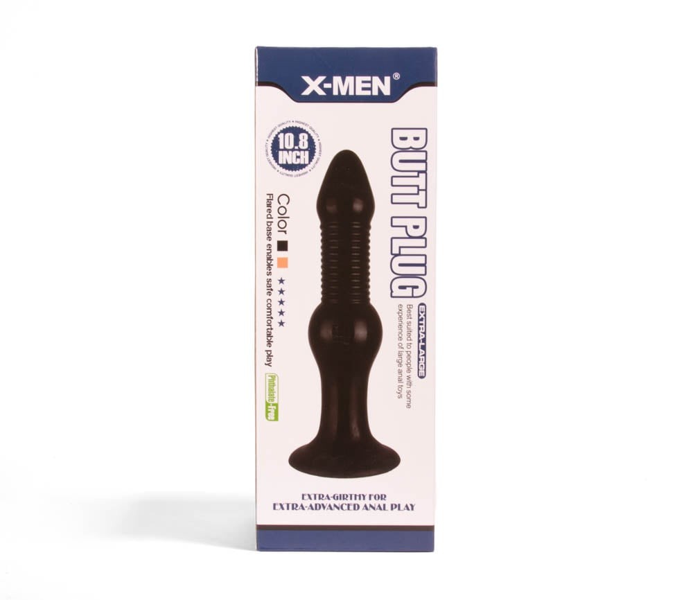 X-MEN Anal Plug 10.8 inches, Black